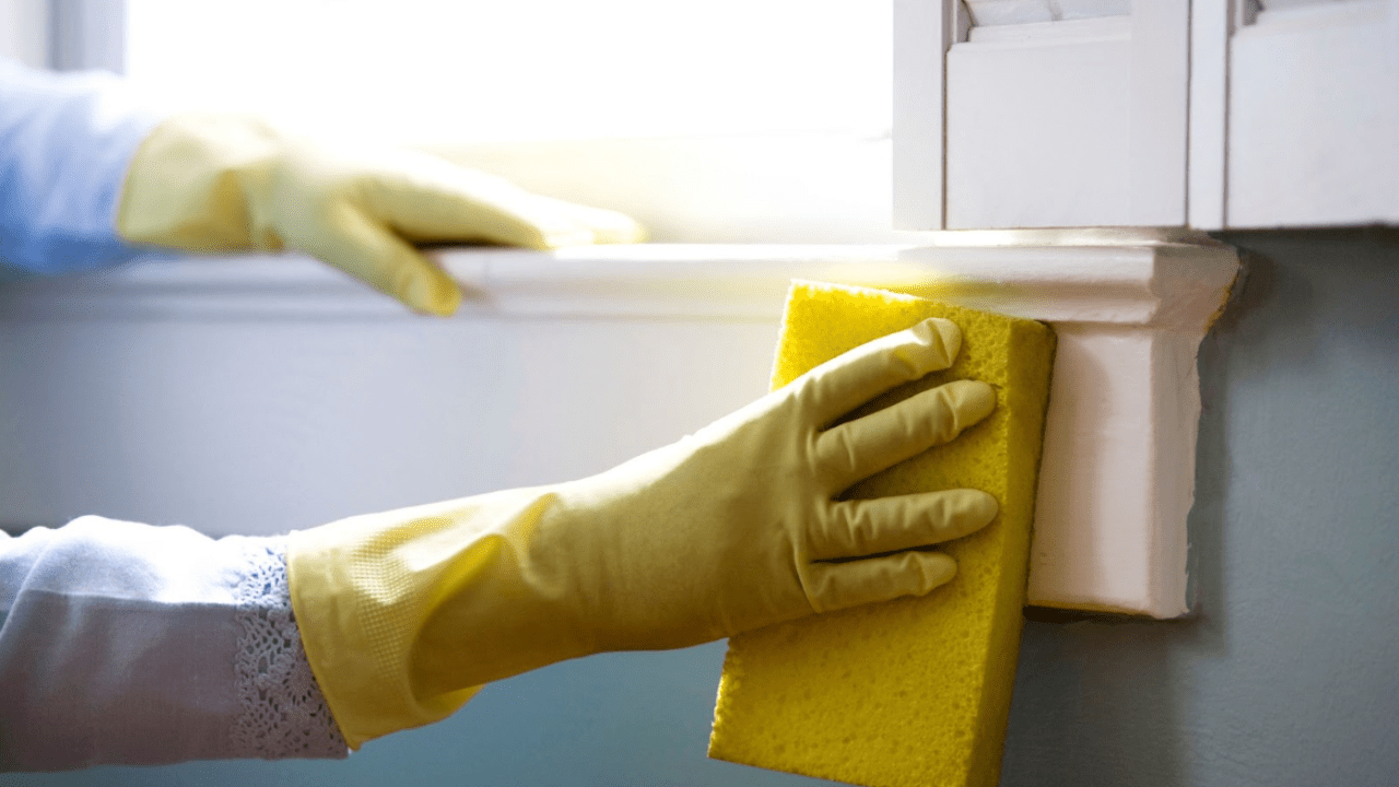cleaning walls